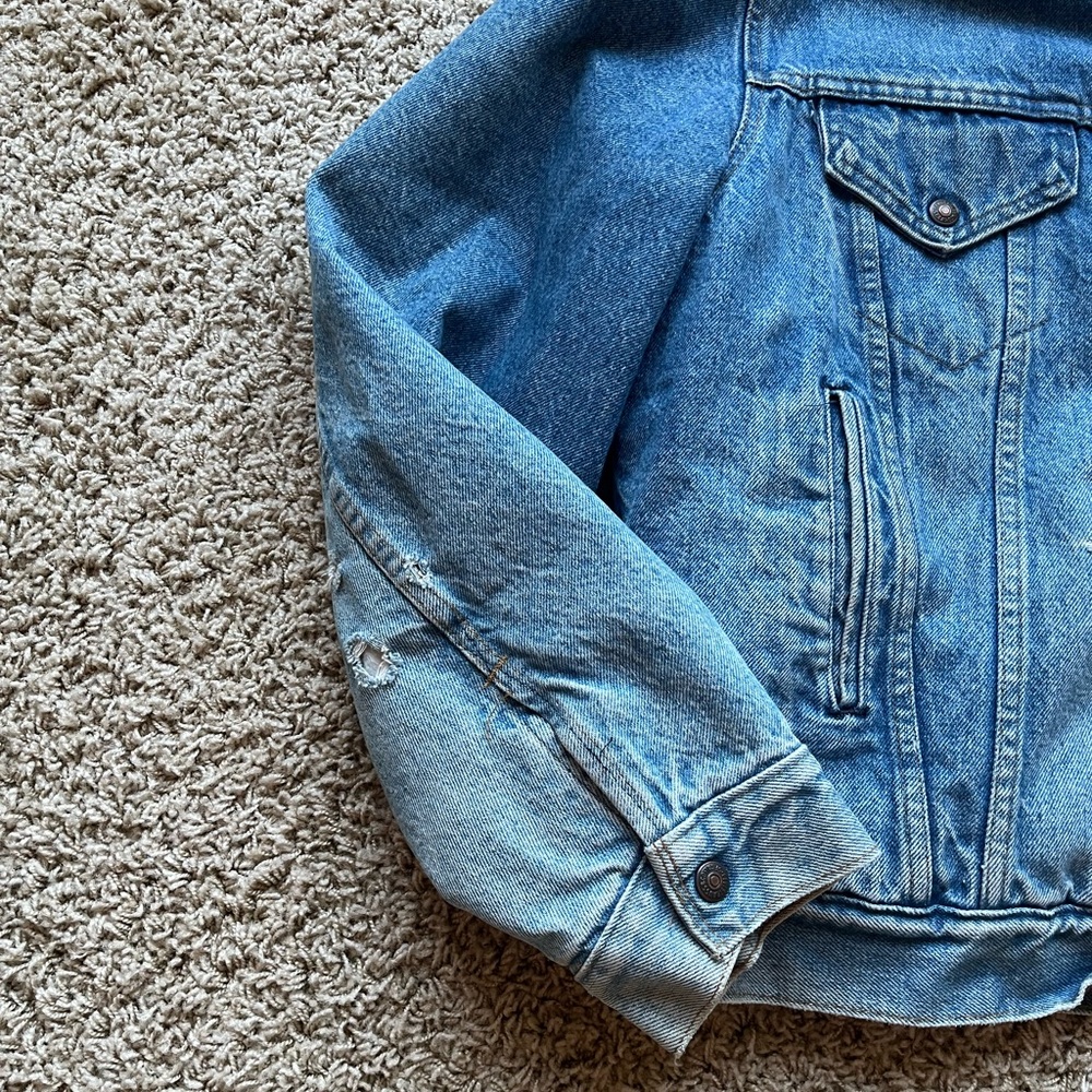 Levis orange tab sherpa and denim trucker jacket - Picture 2 of 8